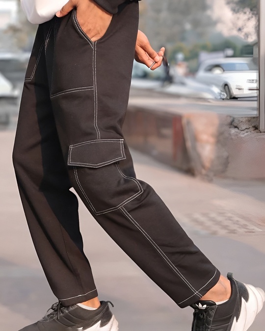 Mens loose fit track pants online