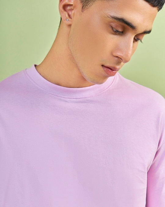 Buy Mens Lilac Oversized T Shirt For Men Purple Online At Bewakoof 2167