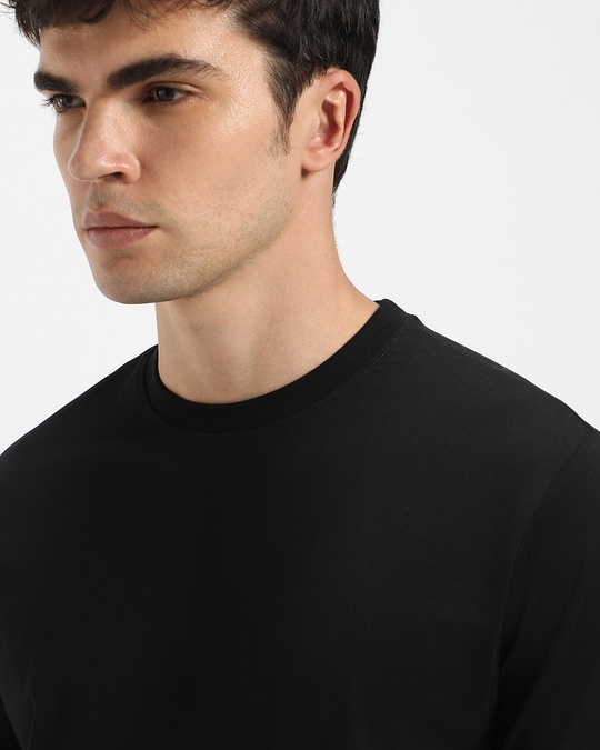 Buy Men's Black Tshirt Online at Bewakoof