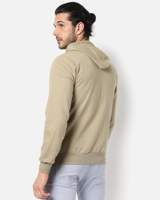 Buy Men's Beige Hooded Sweatshirt for Men Beige Online at Bewakoof