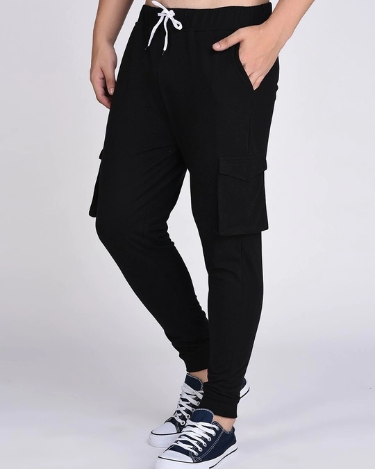 Buy Men's Black Casual Joggers Online at Bewakoof