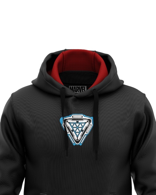 Buy Redwolf Arc Reactor Glow In The Dark Marvel Official Hoodie Online at Bewakoof