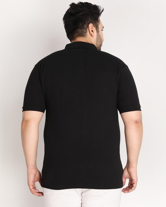 Black Oversized Polo Shirt main image 1