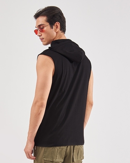 Buy Men's Black Oversized Vest Online at Bewakoof