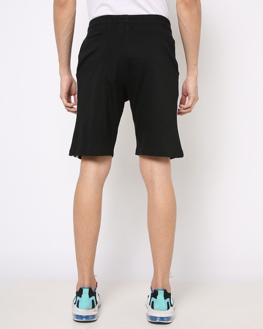 Buy Men's Black Side Striped Shorts for Men Black Online at Bewakoof