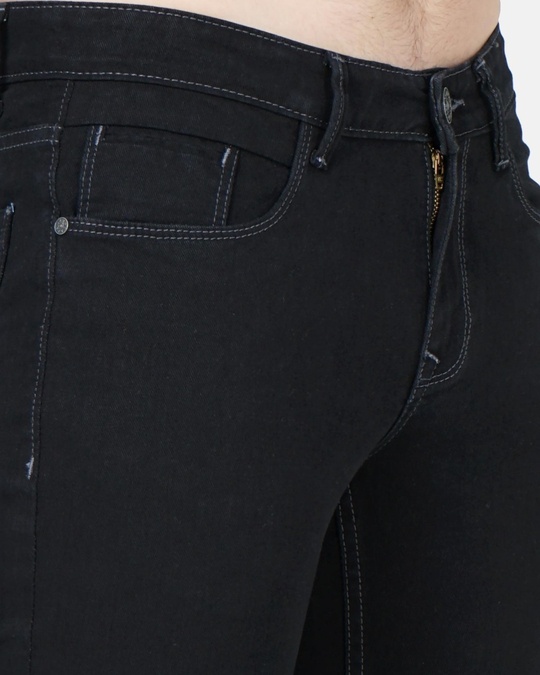 Buy Men's Black Slim Fit Jeans for Men Black Online at Bewakoof