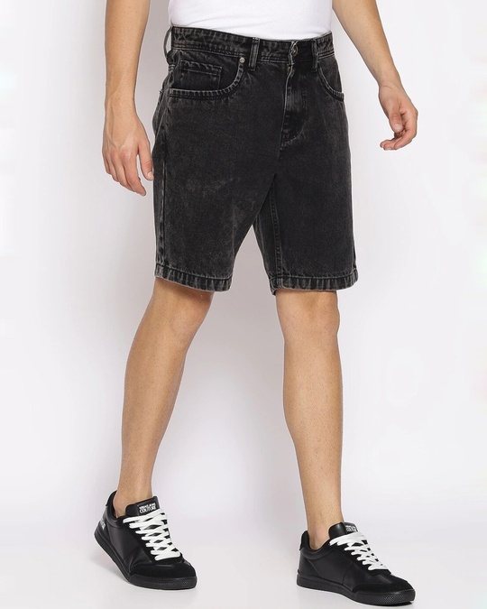 Buy Men's Black Shorts Online at Bewakoof