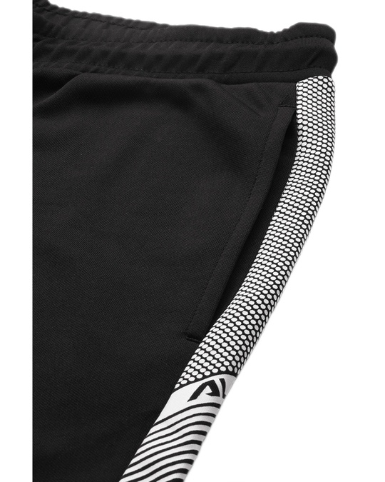 black slim fit track pants