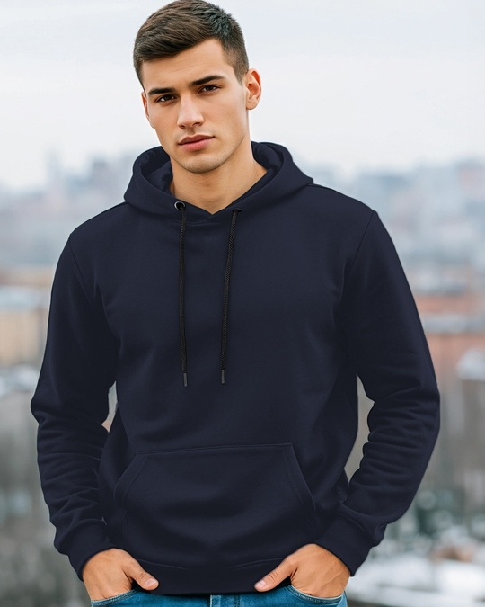 Buy Men s Blue Hoodies Online at Bewakoof