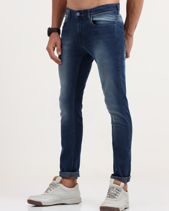 Buy Men's Blue Skinny Fit Jeans Online at Bewakoof