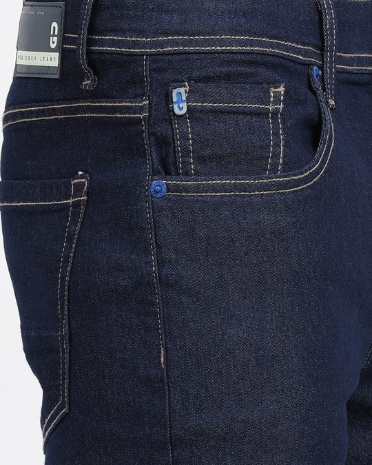 Buy Men's Blue Slim Fit Jeans Online at Bewakoof