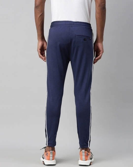 Shop Men's Blue Slim Fit Jogger-Design