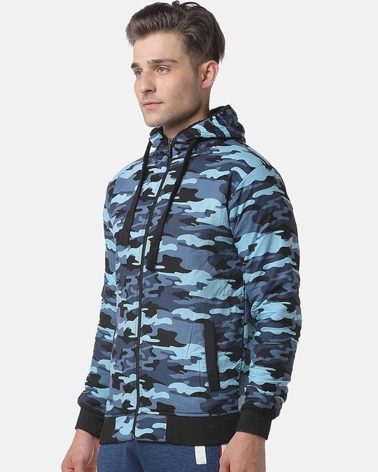 Shop Men's Camouflage Stylish Casual Jacket-Back