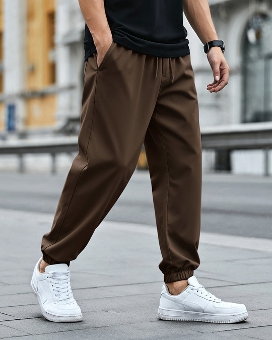 Mens dark brown sweatpants on sale