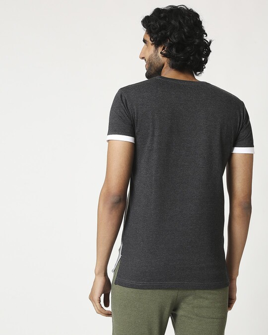Shop Men's Cut & Sew Melange T-Shirt-Full