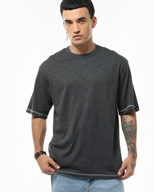 Dark Grey Oversized T Shirt