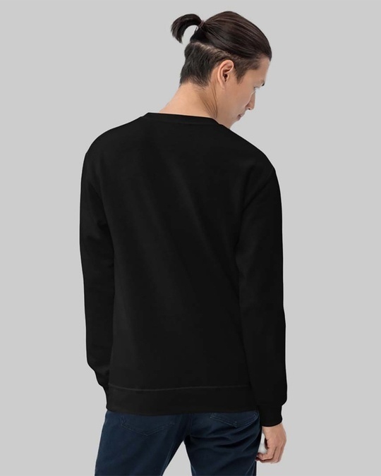 Shop Men's Black Deathly Hallow Black Printed Regular Fit Sweatshirt-Design