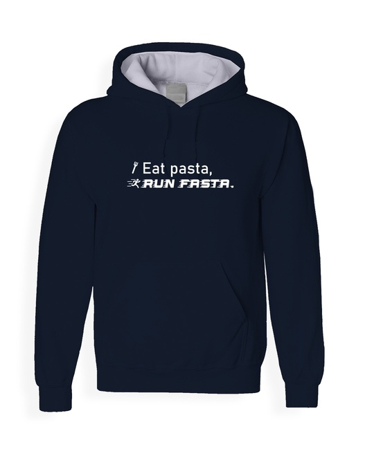 Shop Men's Eat Pasta Run Fasta Hoodie-Back