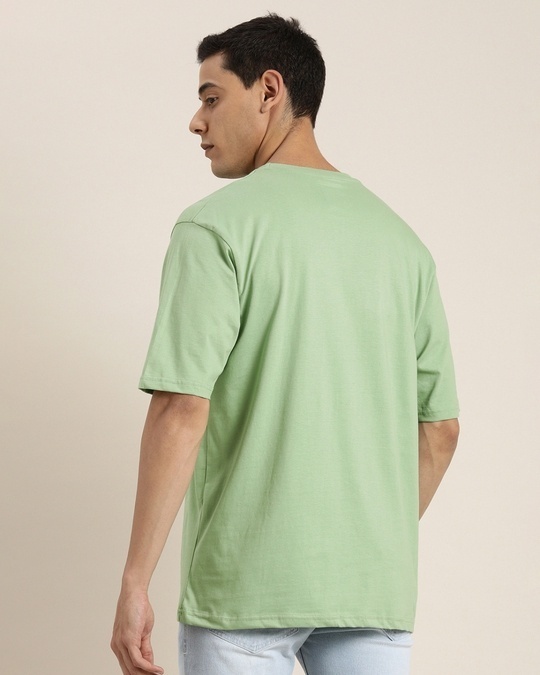 Shop Men's Green Exploring Graphic Printed Oversized T-shirt-Design