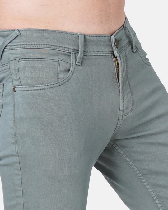Buy Men's Green Slim Fit Jeans for Men Green Online at Bewakoof