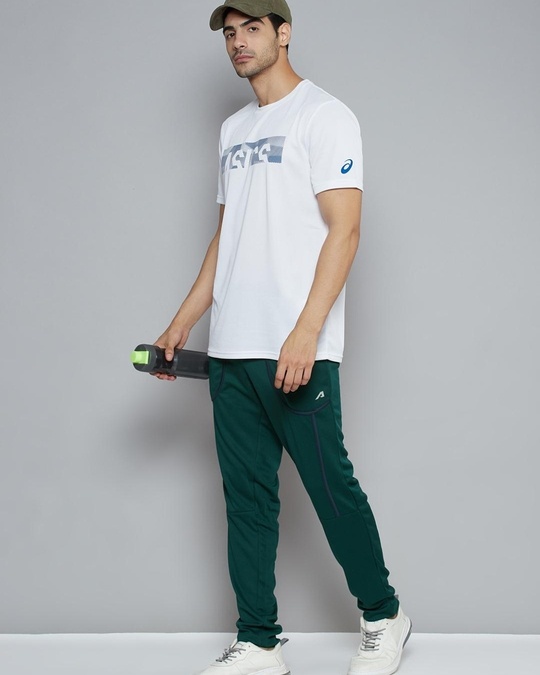 Buy Men's Green Slim Fit Track Pants Online at Bewakoof