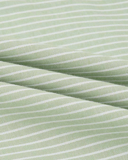 Shop Men's Green Stripe Peri Pauna Embroiderred  Kurta