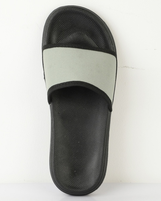 Buy Men's Grey Canvas Sliders Online in India at Bewakoof