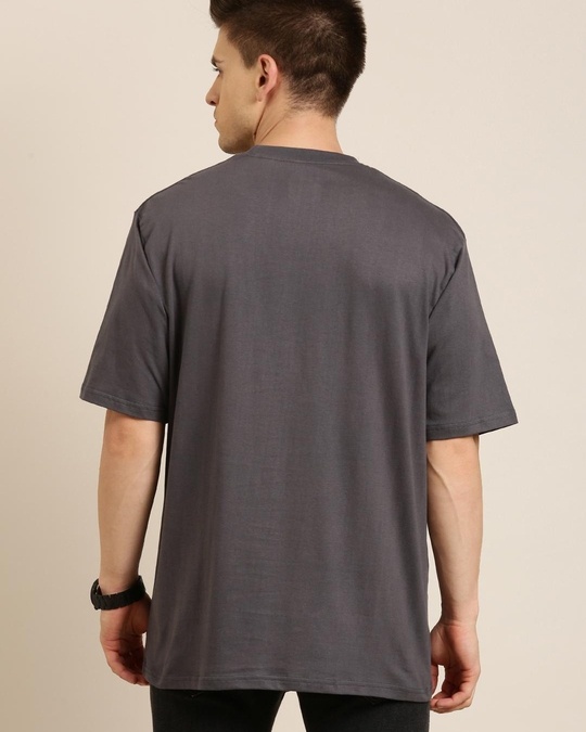 Buy Men's Grey Oversized T-shirt for Men Grey Online at Bewakoof