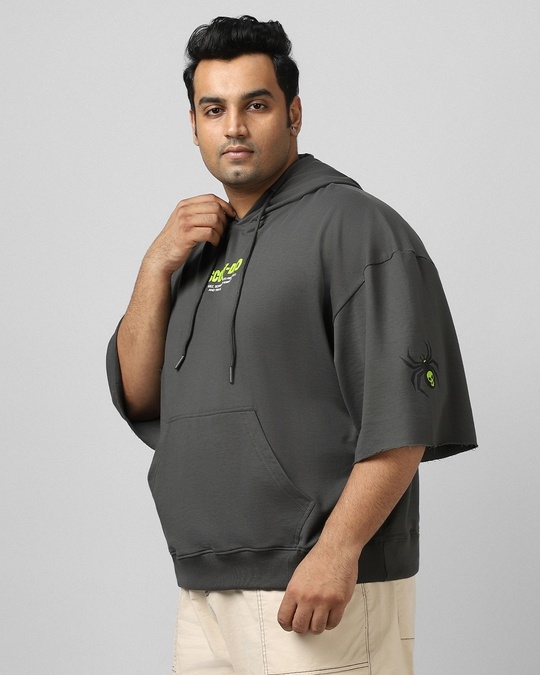 Buy Mens Grey Scooby Doo Graphic Printed Super Loose Fit Plus Size Hoodies Online At Bewakoof 9689