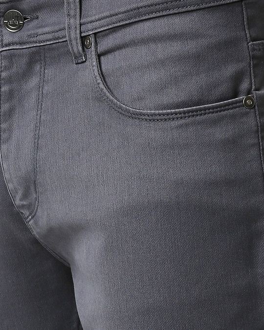 Buy Men's Grey Slim Fit Jeans for Men Grey Online at Bewakoof