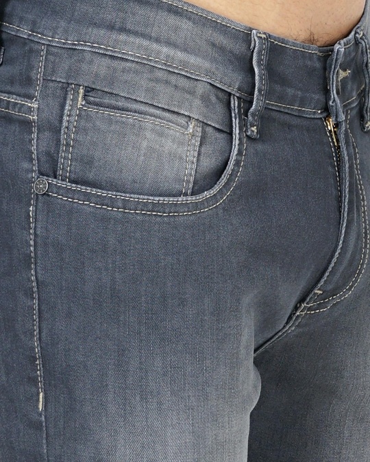 Buy Men's Grey Slim Fit Jeans for Men Grey Online at Bewakoof