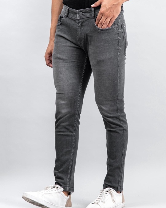 Buy Men's Grey Washed Jeans for Men Grey Online at Bewakoof