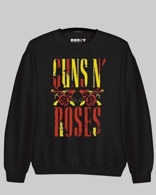Shop Men's Black Guns N Roses Printed Regular Fit Sweatshirt-Full