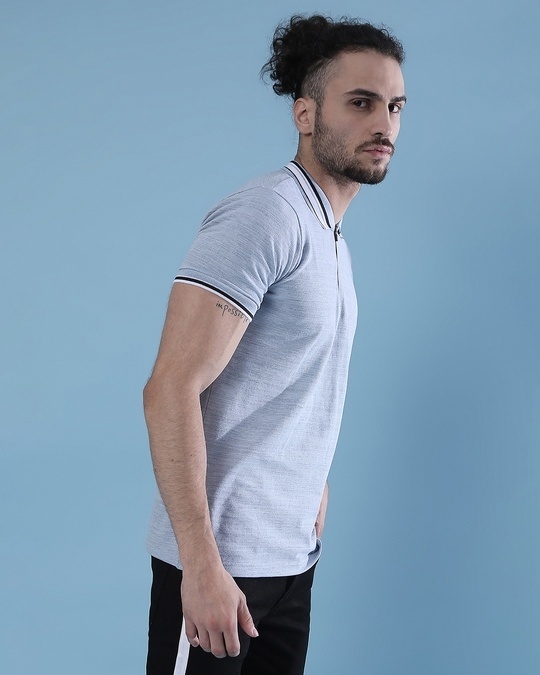 Buy Men's Light Blue Regular Fit T-shirt Online at Bewakoof