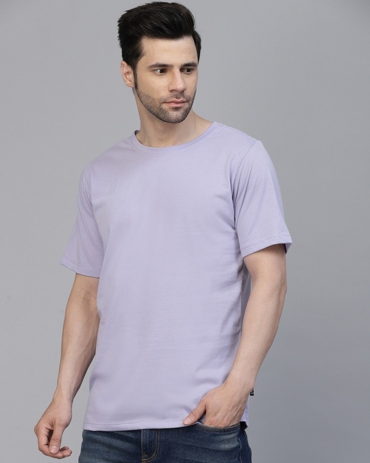 light purple t shirt combination