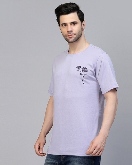 light purple colour t shirt men