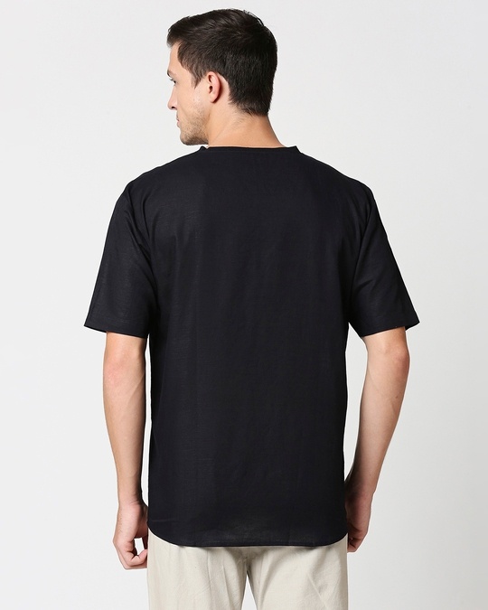 Shop Men's Linen Skate Cut Casual T-shirt-Full