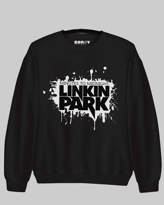 Shop Men's Black Linkin Park Printed Regular Fit Sweatshirt-Full