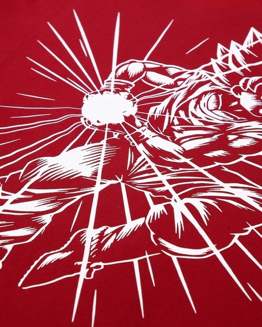 Shop Men's Maroon Anime Super Saiyan Goku Graphic Printed T-shirt