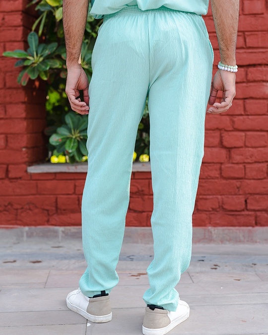 Buy Men's Mint Green Casual Pants Online at Bewakoof