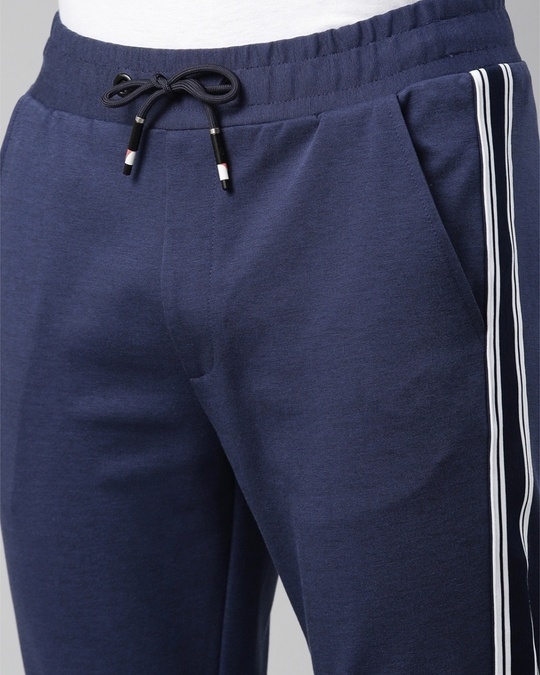 Shop Men's Navy Blue Slim Fit Jogger-Full