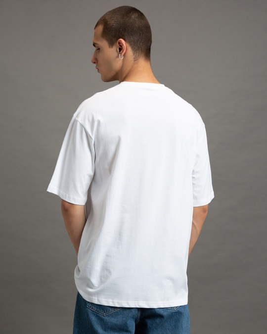 Buy Mens White Oversized T Shirt Online At Bewakoof 5039