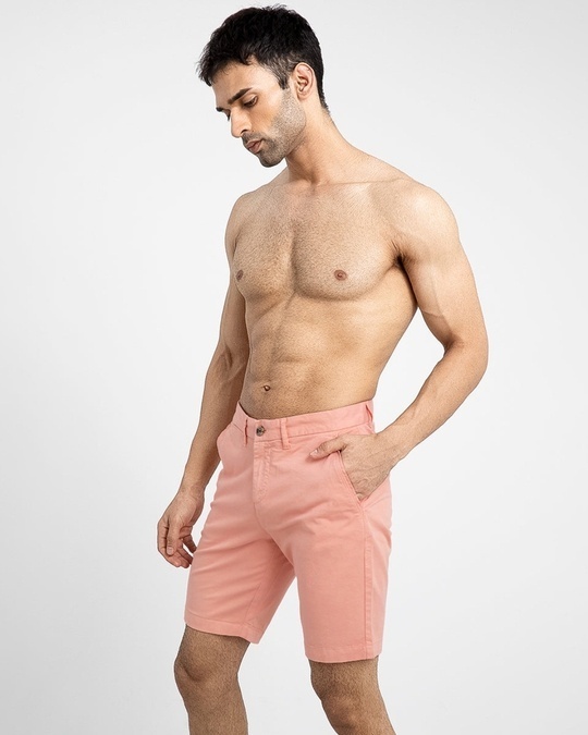 Shop Men's Pink Chino Shorts-Back