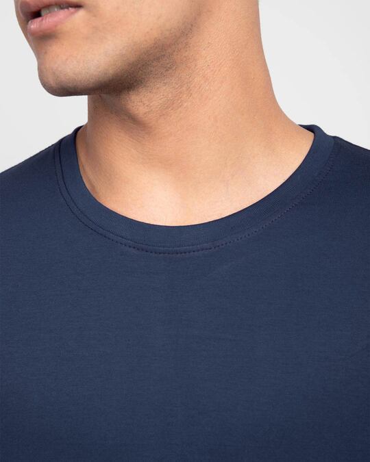 Shop Men's Plain Full Sleeve T-shirt Pack of 2(Green & Blue )