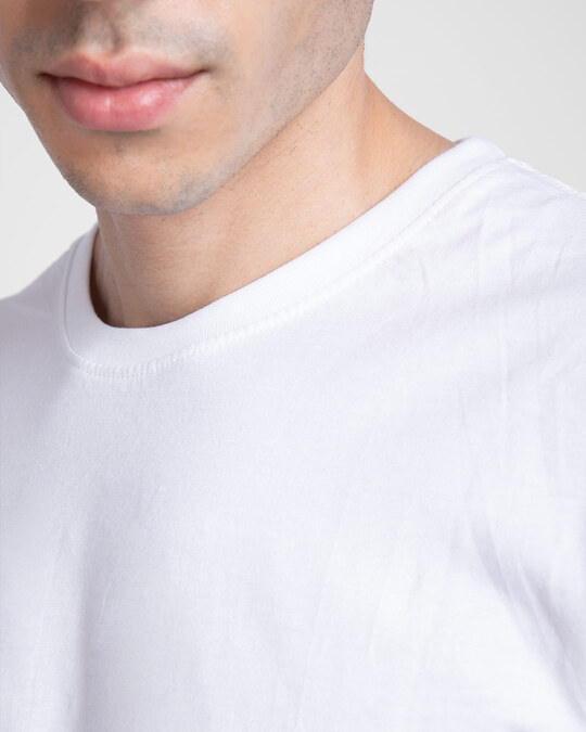 Shop Men's Plain Half Sleeve T-shirt Pack of 3 (Dark Forest Green-Deep Purple-White)