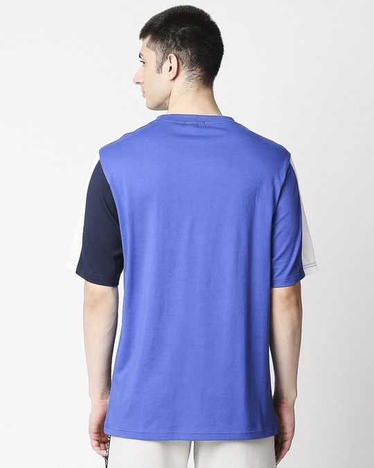 Men's Round Neck Half On Half TShirt