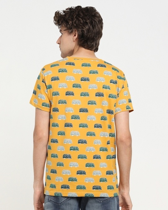 Shop Men's Popcorn Yellow AOP T-shirt-Design