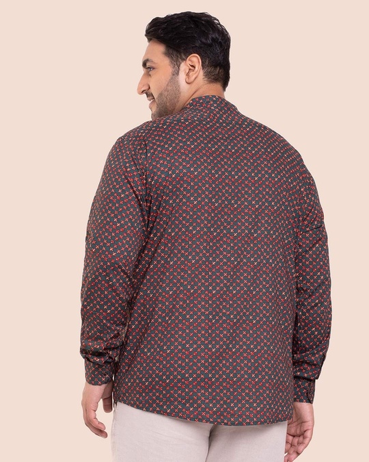 Shop Men's Printed Full Sleeves Plus Shirt-Full