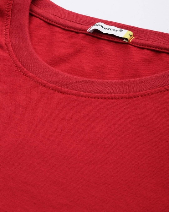 Buy Men's Red Headphone beats Graphic Printed T-shirt Online at Bewakoof