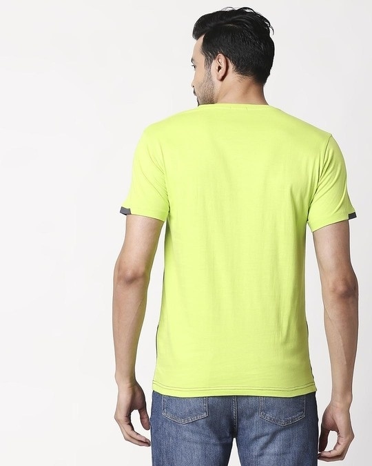 neon green men shirt